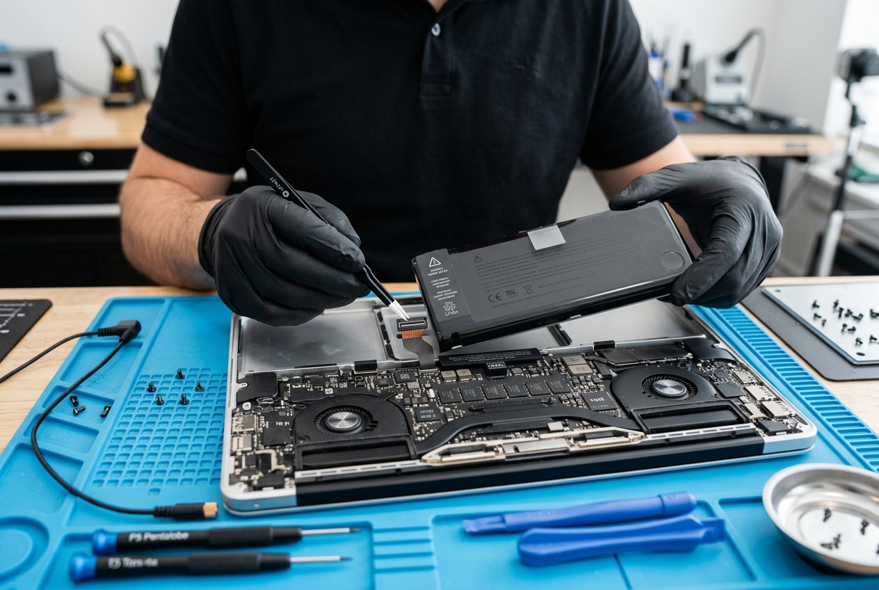 MacBook şişen batarya değişimi Beşiktaş teknik servis (Temsili Görsel)